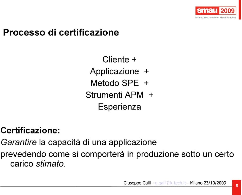 Garantire la capacità di una applicazione prevedendo