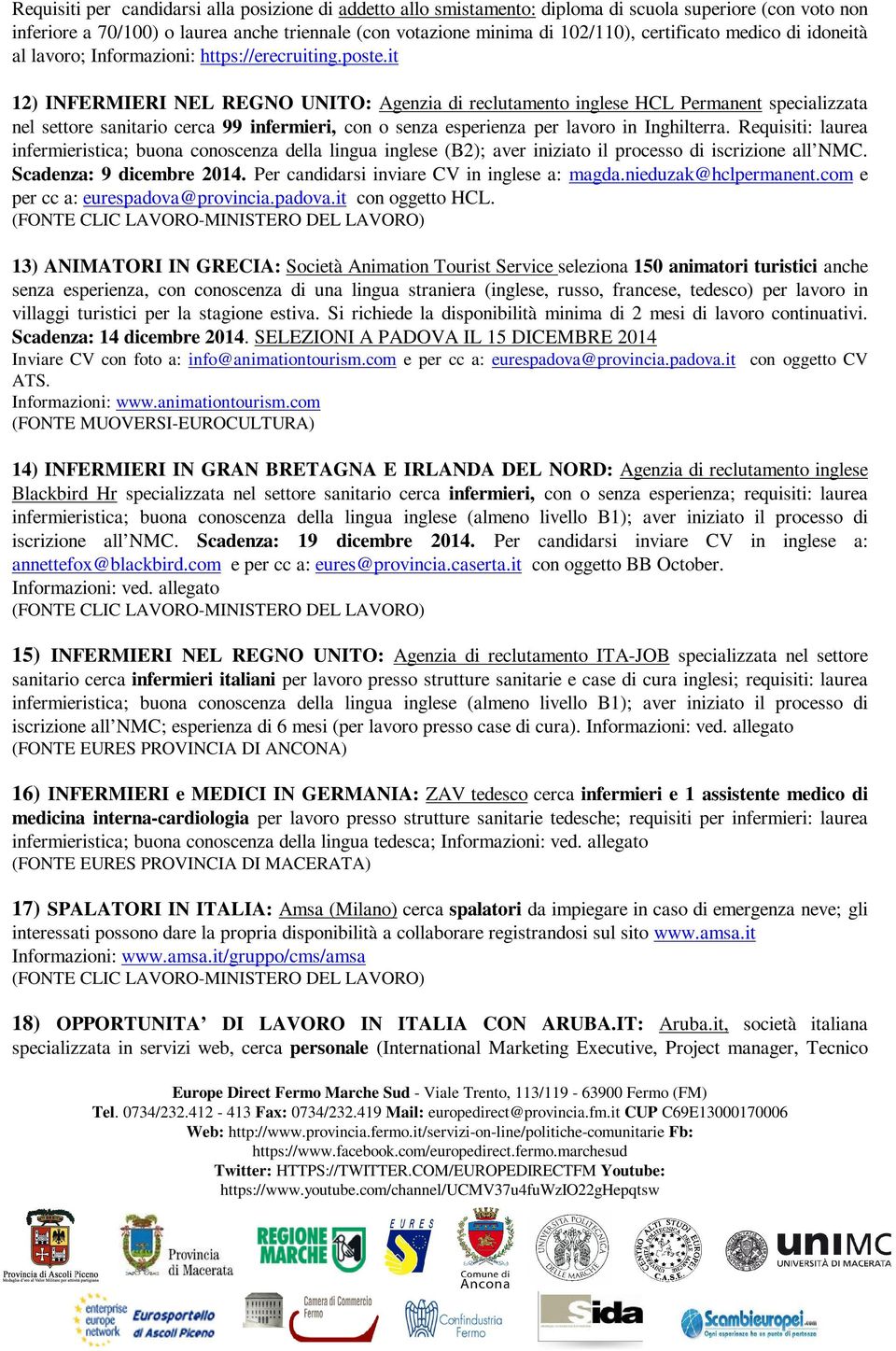 it 12) INFERMIERI NEL REGNO UNITO: Agenzia di reclutamento inglese HCL Permanent specializzata nel settore sanitario cerca 99 infermieri, con o senza esperienza per lavoro in Inghilterra.