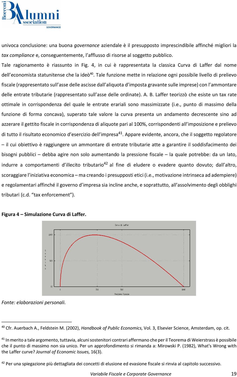 Tale funzione mette in relazione ogni possibile livello di prelievo fiscale (rappresentato sull asse delle ascisse dall aliquota d imposta gravante sulle imprese) con l ammontare delle entrate