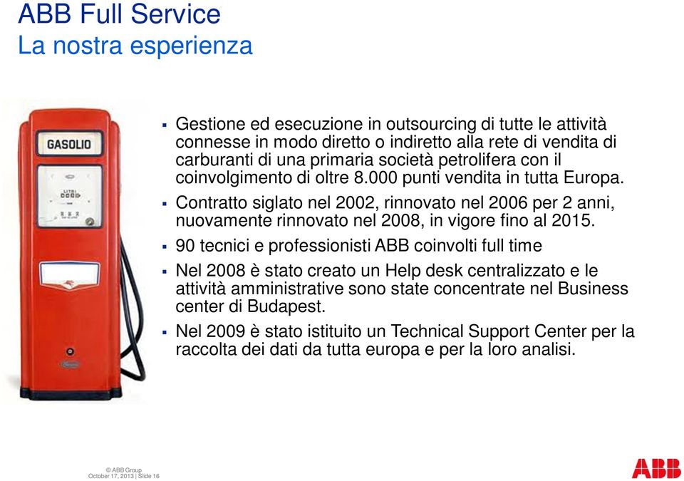 Contratto siglato nel 2002, rinnovato nel 2006 per 2 anni, nuovamente rinnovato nel 2008, in vigore fino al 2015.