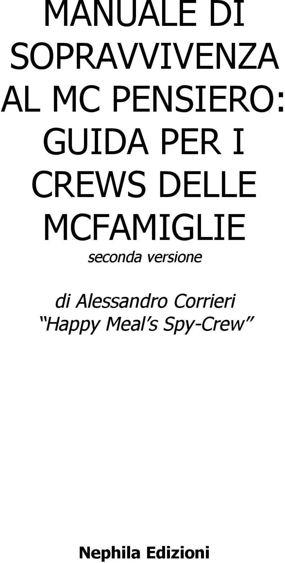 MCFAMIGLIE seconda versione di