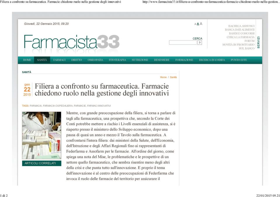 innovativi http://www.farmacista33.