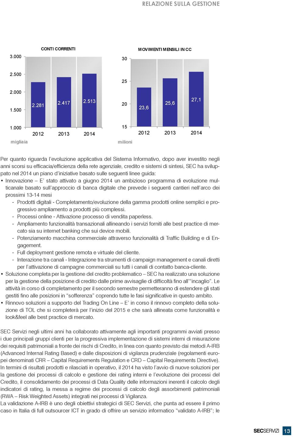 SEC Servizi si è trasformata ed evoluta nel tempo e oggi opera nel settore dell Information & Communication 2.