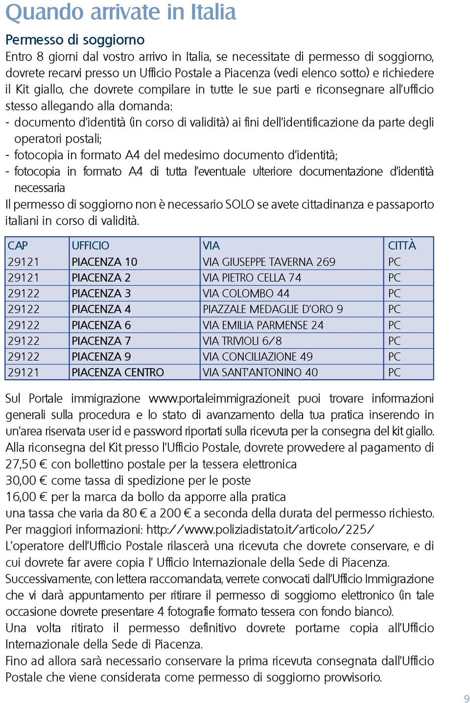 identificazione da parte degli operatori postali; - fotocopia in formato A4 del medesimo documento d identità; - fotocopia in formato A4 di tutta l eventuale ulteriore documentazione d identità