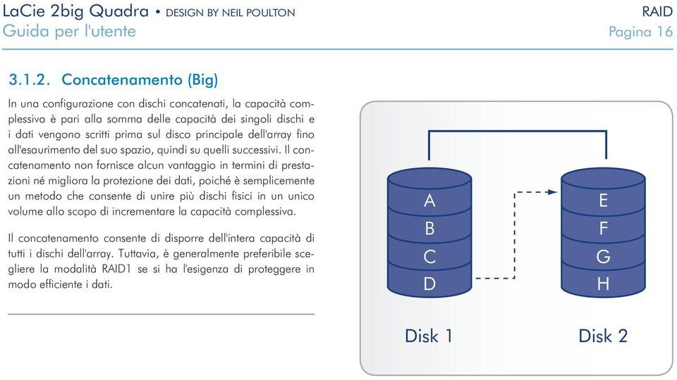 dell'array fino all'esaurimento del suo spazio, quindi su quelli successivi.