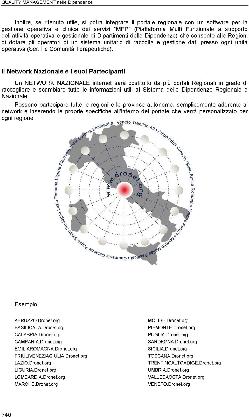 operativa (Ser.T e Comunità Terapeutiche).