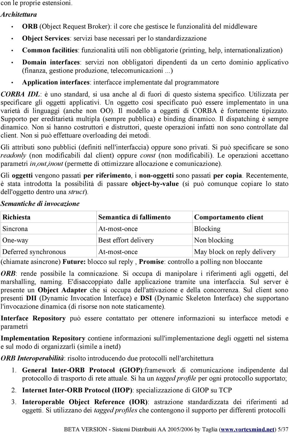 non obbligatorie (printing, help, internationalization) Domain interfaces: servizi non obbligatori dipendenti da un certo dominio applicativo (finanza, gestione produzione, telecomunicazioni.