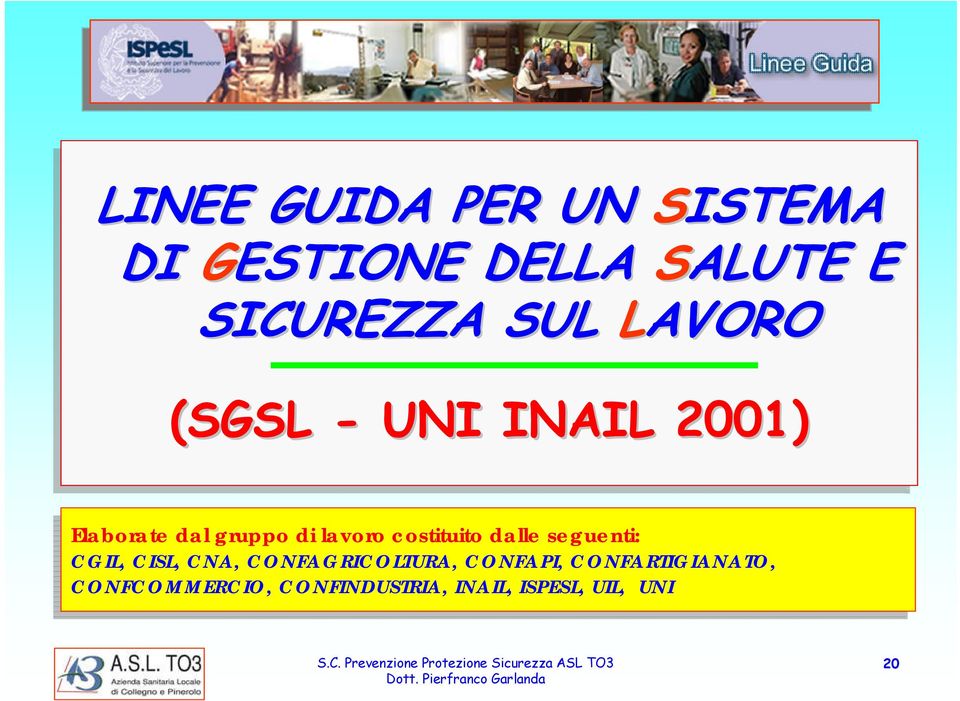 seguenti: seguenti: CGIL, CGIL, CISL, CISL, CNA, CNA, CONFAGRICOLTURA, CONFAPI, CONFAPI,