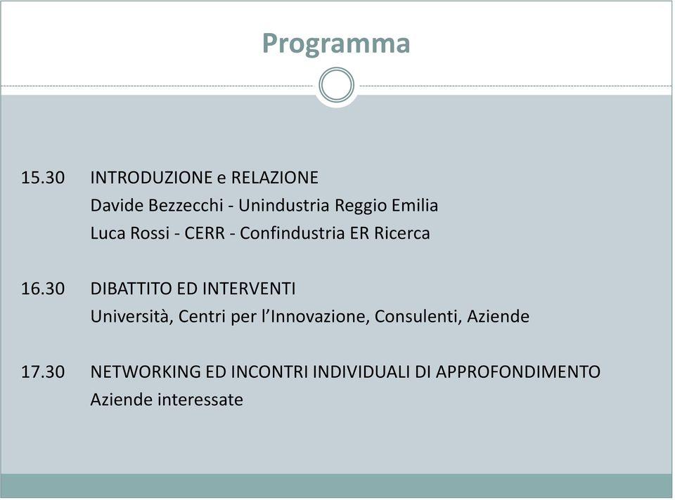 Luca Rossi - CERR - Confindustria ER Ricerca 16.