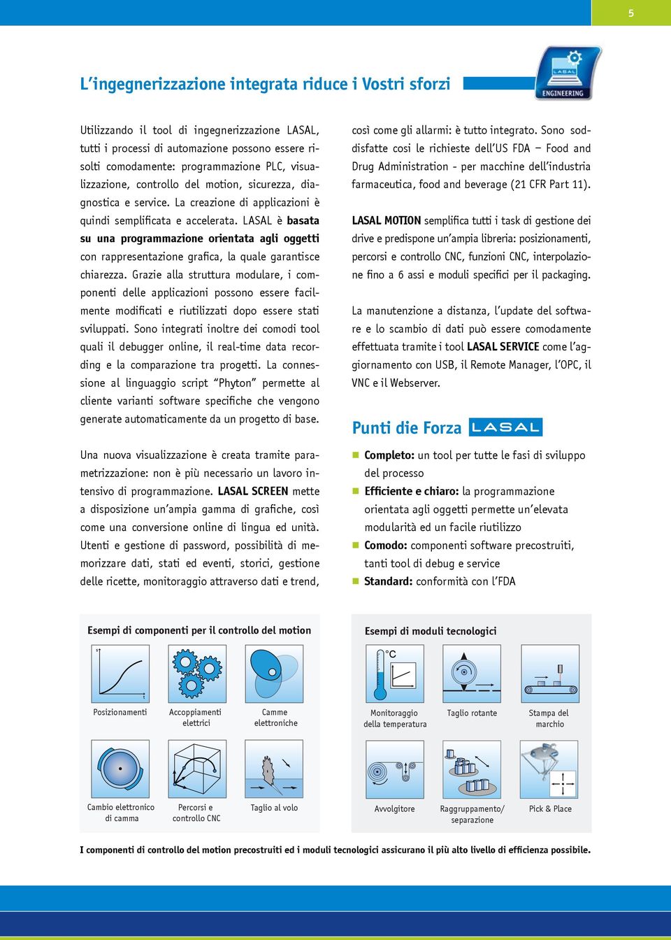 LASAL è basata su una programmazione orientata agli oggetti con rappresentazione grafica, la quale garantisce chiarezza.