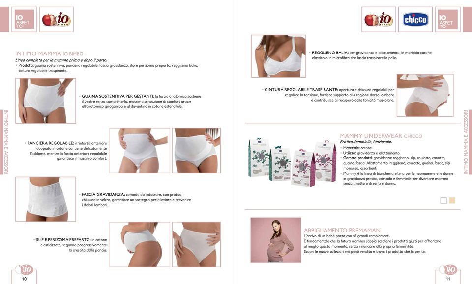 REGGISENO BALIA: per gravidanza e allattamento, in morbido cotone elastico o in microfibra che lascia traspirare la pelle.