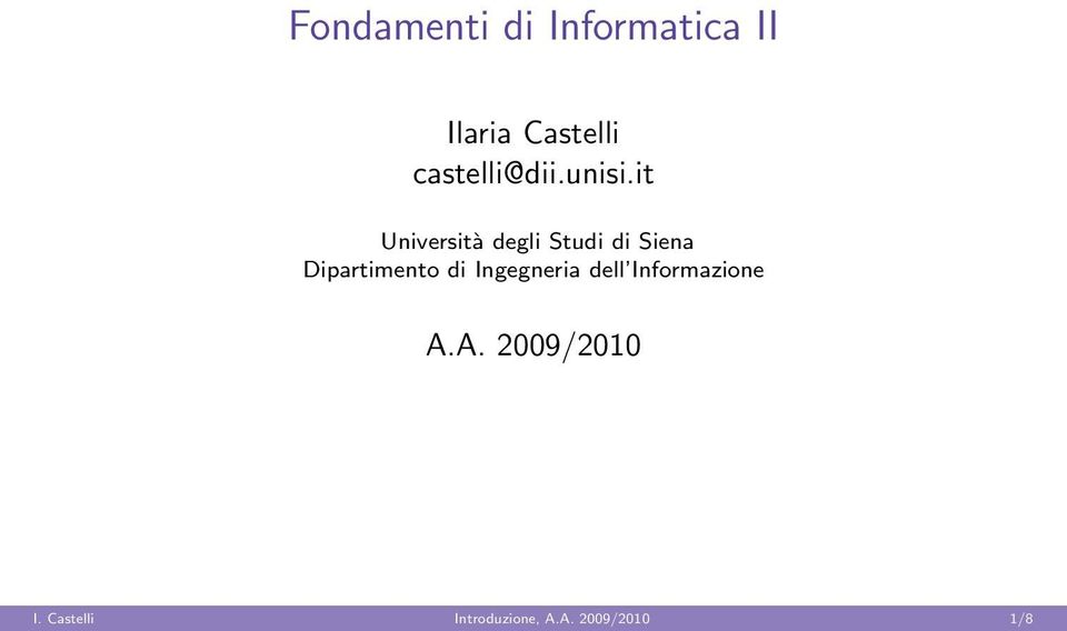 it Università degli Studi di Siena Dipartimento di