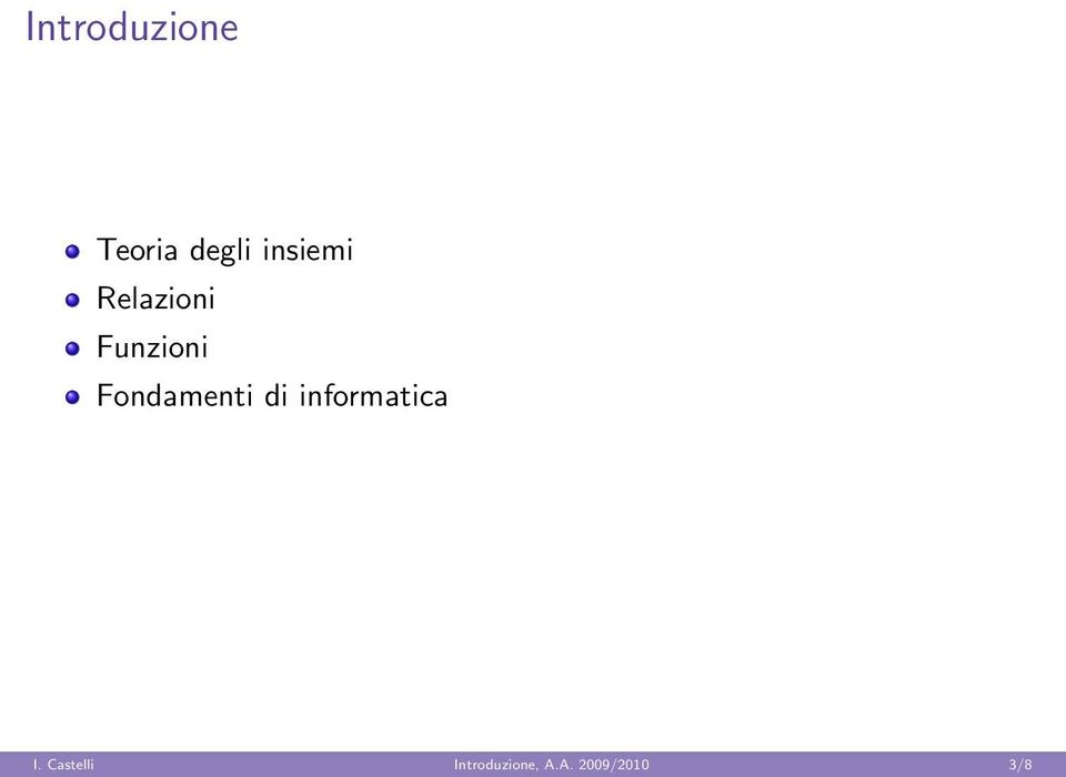 Fondamenti di informatica I.