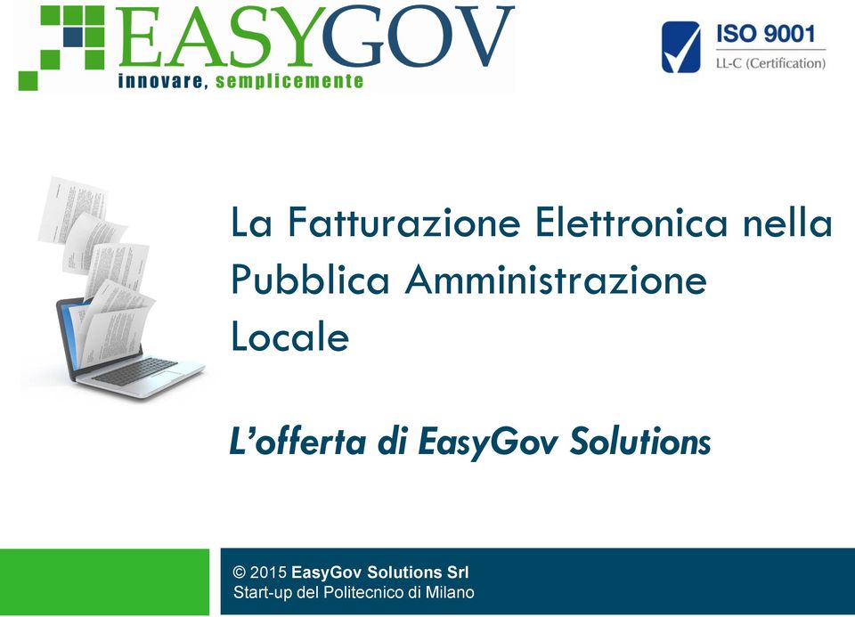 offerta di EasyGov Solutions 2015