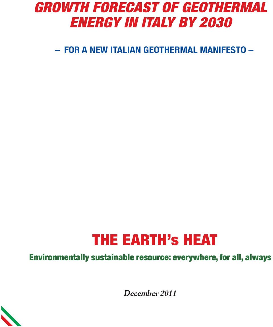 THE EARTH s HEAT Environmentally sustainable