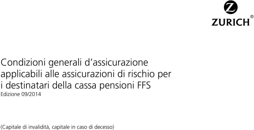 della cassa pensioni FFS Edizione 09/2014