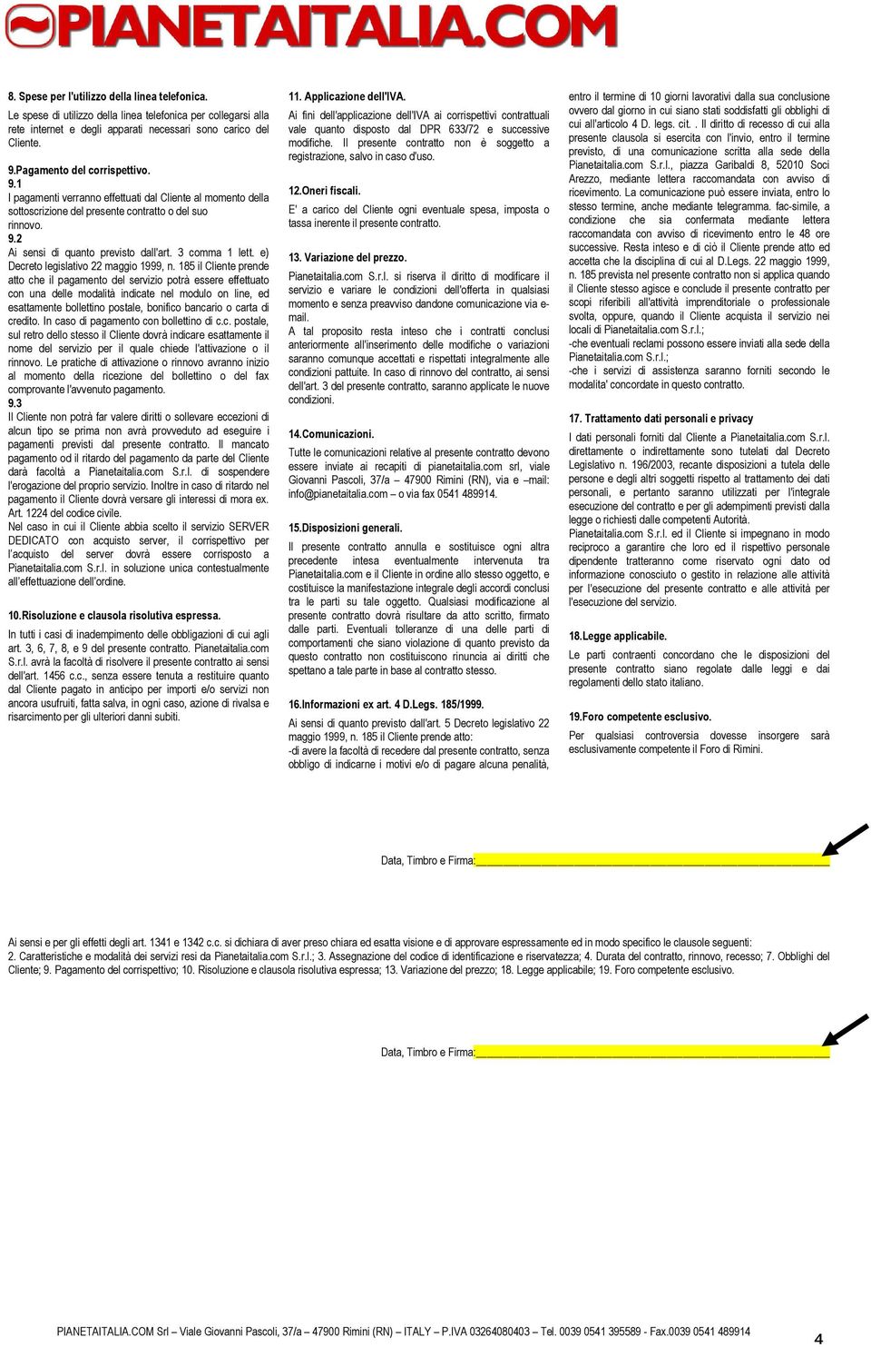 3 comma 1 lett. e) Decreto legislativo 22 maggio 1999, n.