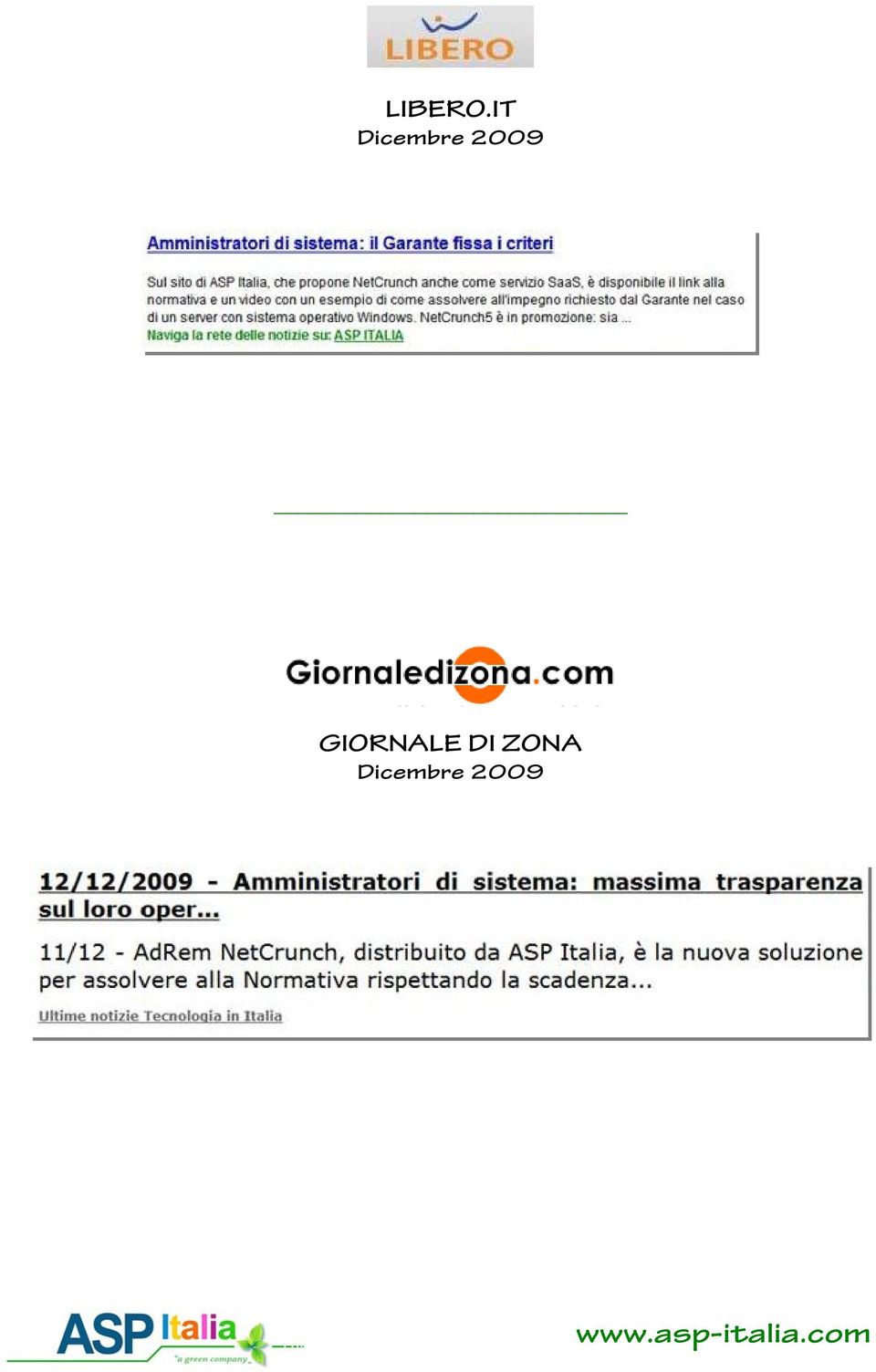 2009 GIORNALE