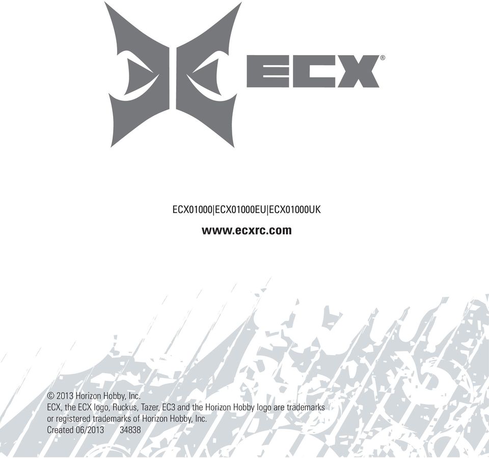 ECX, the ECX logo, Ruckus, Tazer, EC3 and the Horizon