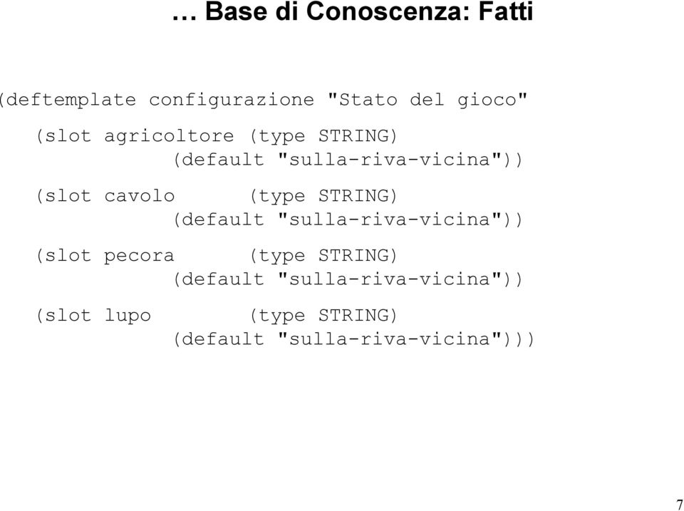 STRING) (default "sulla-riva-vicina")) (slot pecora (type STRING) (default