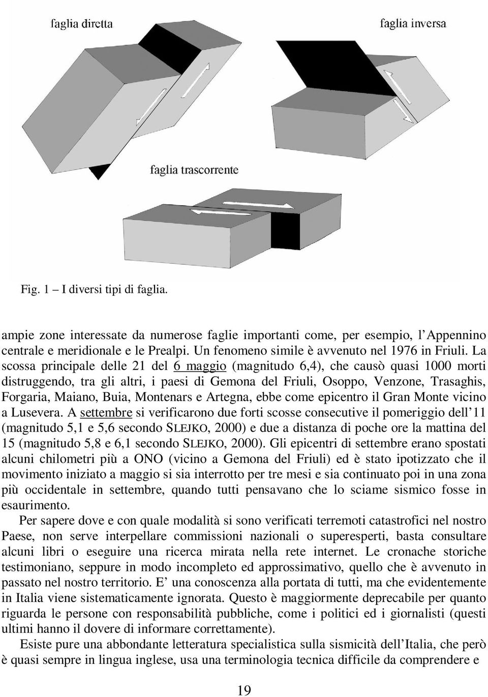 La scossa principale delle 21 del 6 maggio (magnitudo 6,4), che causò quasi 1000 morti distruggendo, tra gli altri, i paesi di Gemona del Friuli, Osoppo, Venzone, Trasaghis, Forgaria, Maiano, Buia,