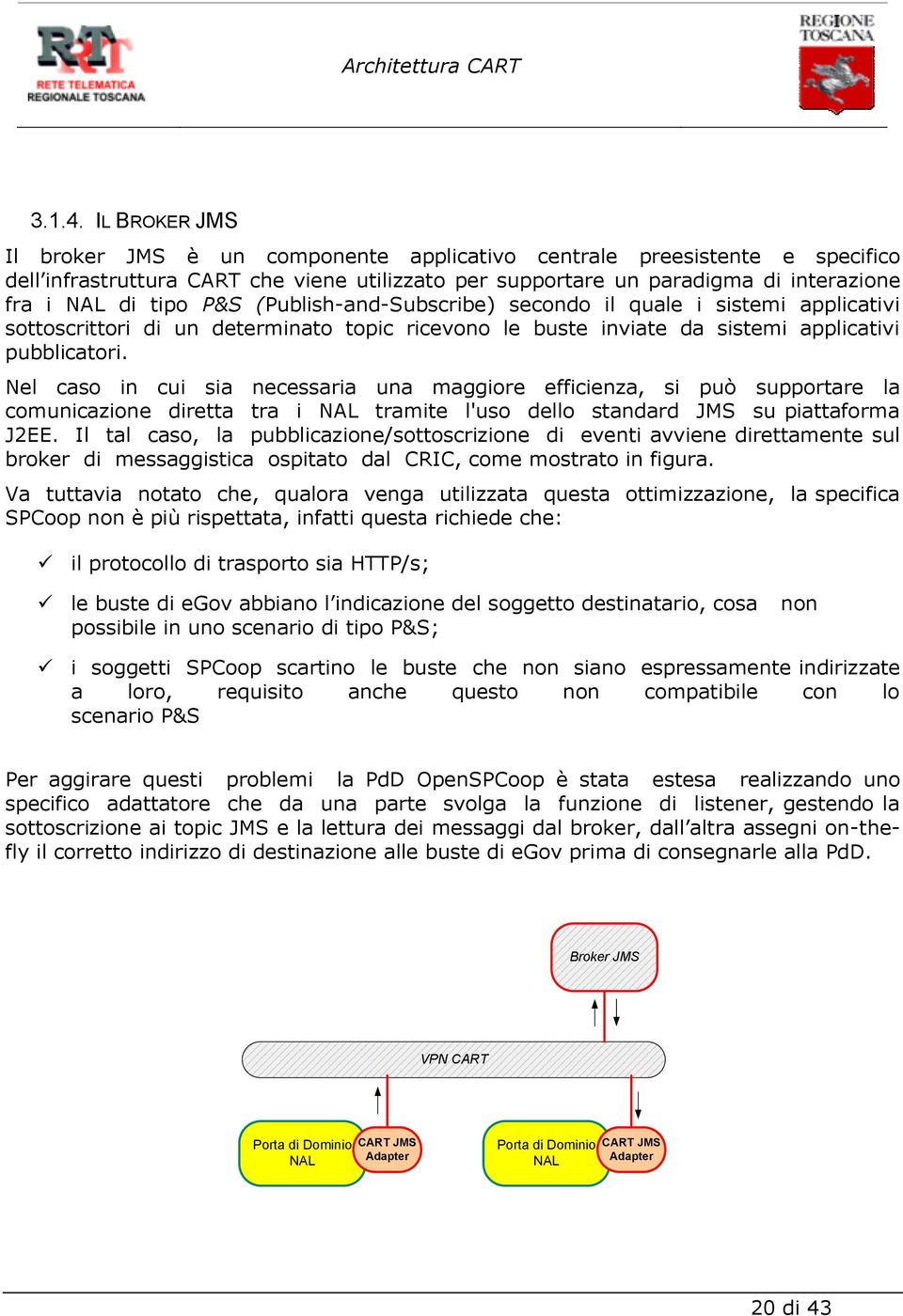 (Publish-and-Subscribe) secondo il quale i sistemi applicativi sottoscrittori di un determinato topic ricevono le buste inviate da sistemi applicativi pubblicatori.