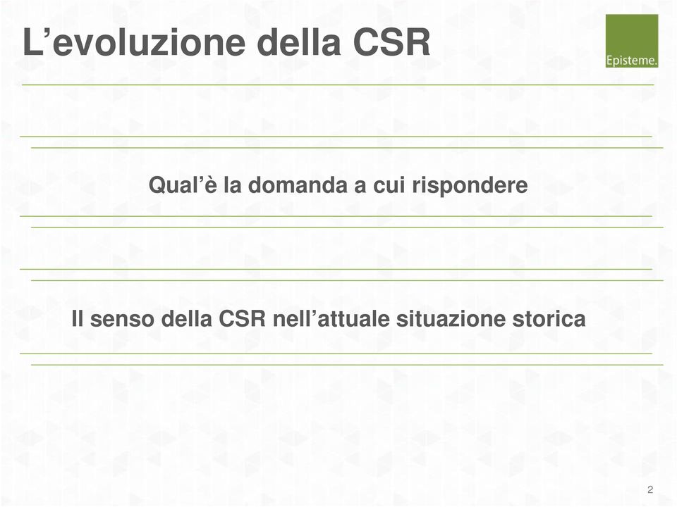 rispondere Il senso della