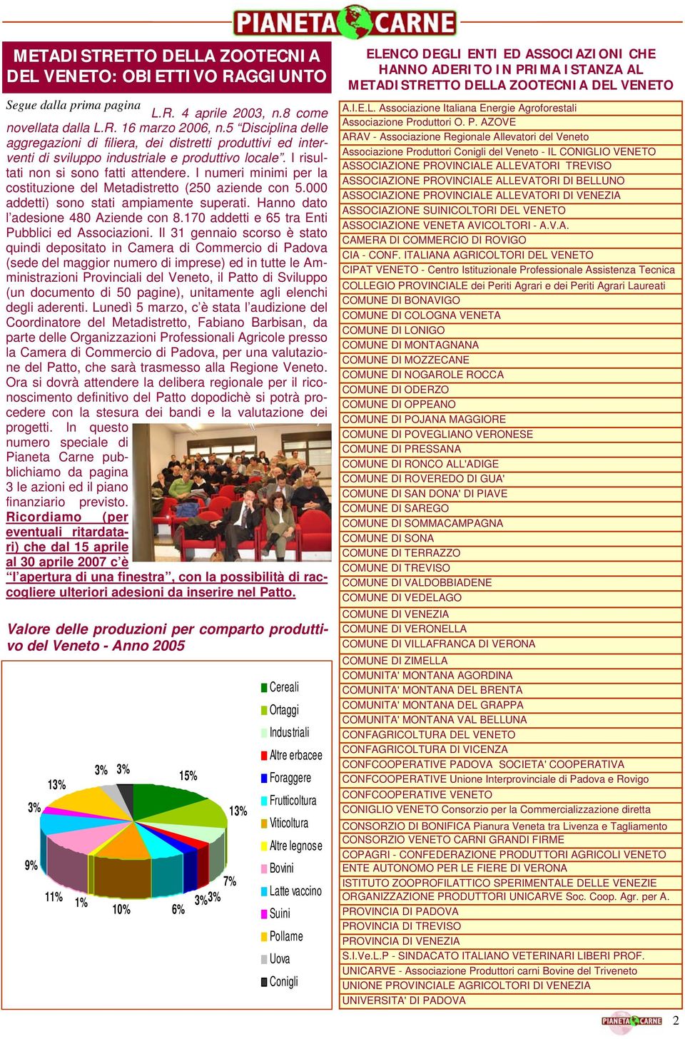 I numeri minimi per la costituzione del Metadistretto (250 aziende con 5.000 addetti) sono stati ampiamente superati. Hanno dato l adesione 480 Aziende con 8.