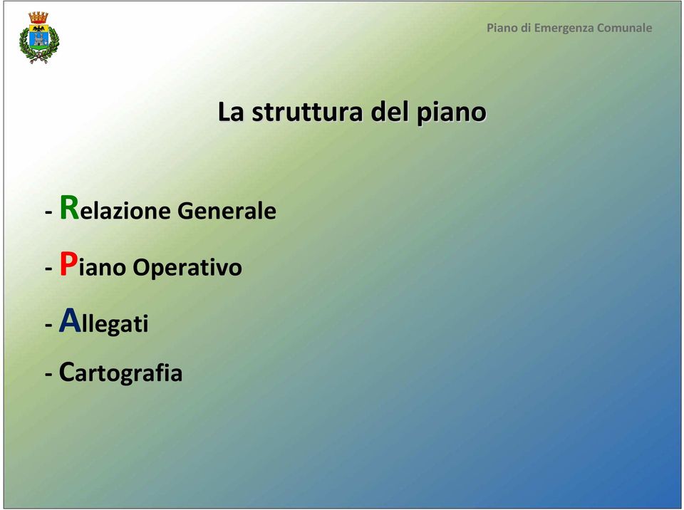 Generale -Piano