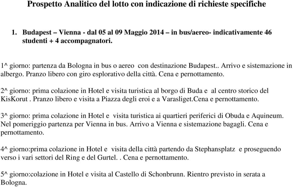 2^ giorno: prima colazione in Hotel e visita turistica al borgo di Buda e al centro storico del KisKorut. Pranzo libero e visita a Piazza degli eroi e a Varasliget.Cena e pernottamento.