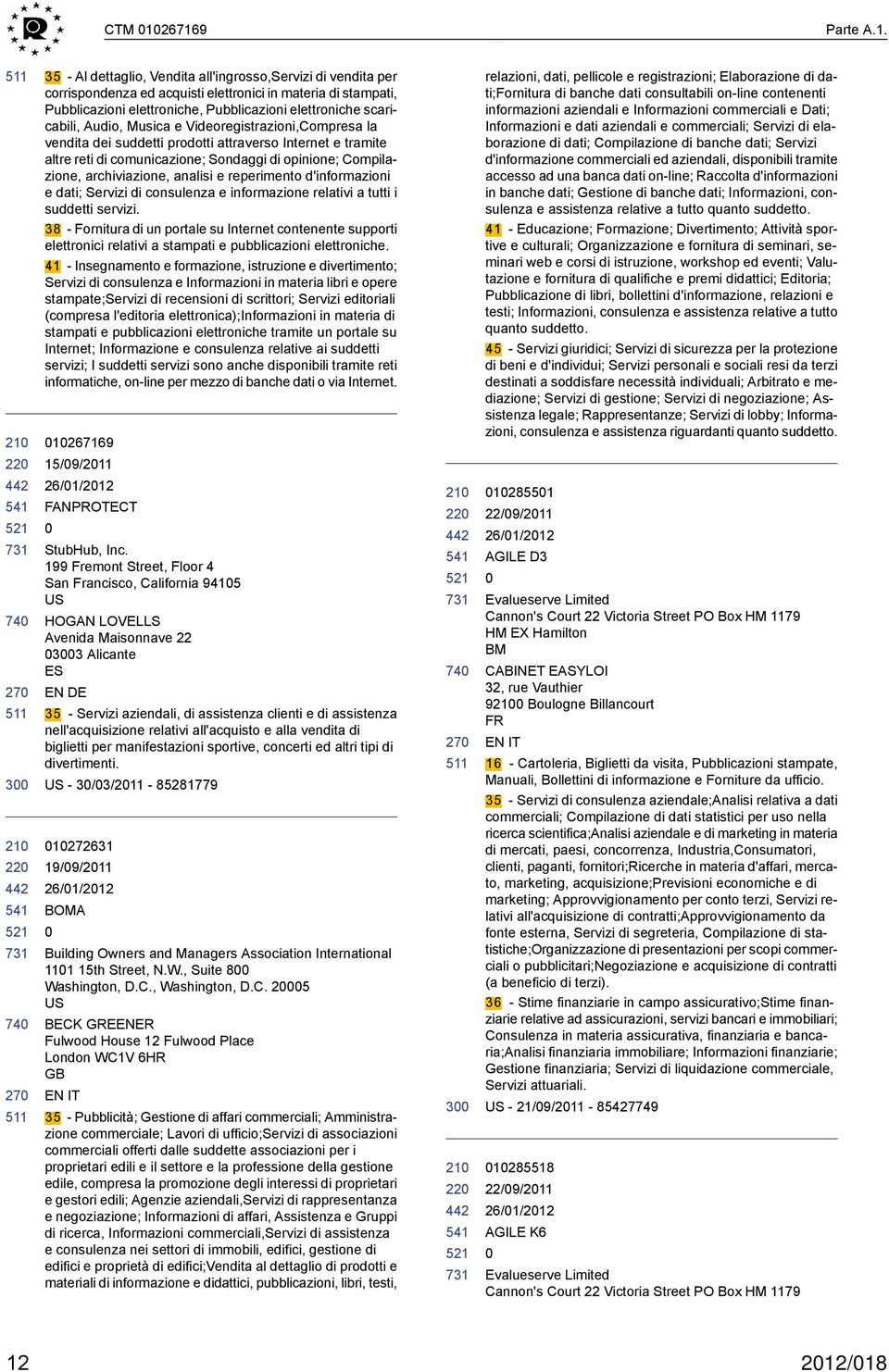 elettroniche scaricabili, Audio, Musica e Videoregistrazioni,Compresa la vendita dei suddetti prodotti attraverso Internet e tramite altre reti di comunicazione; Sondaggi di opinione; Compilazione,