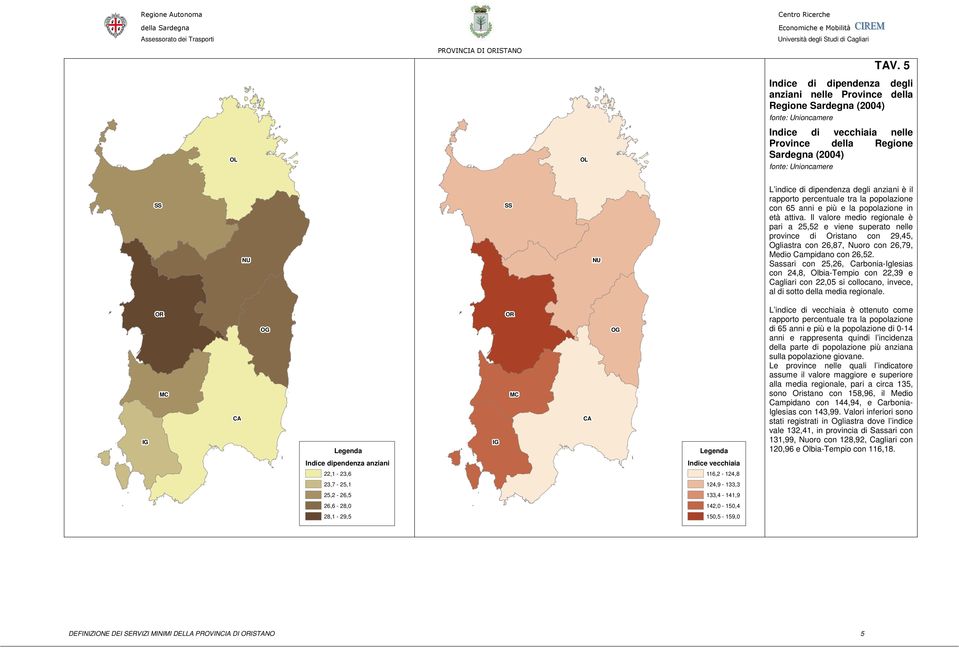 è il rapporto percentuale tra la popolazione con 65 anni e più e la popolazione in età attiva.