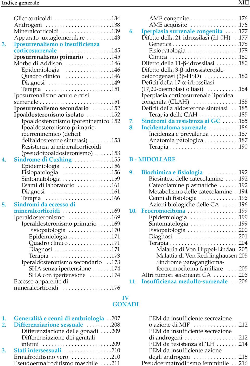 ...............146 Diagnosi......................149 Terapia.......................151 Iposurrenalismo acuto e crisi surrenale.........................151 Iposurrenalismo secondario.