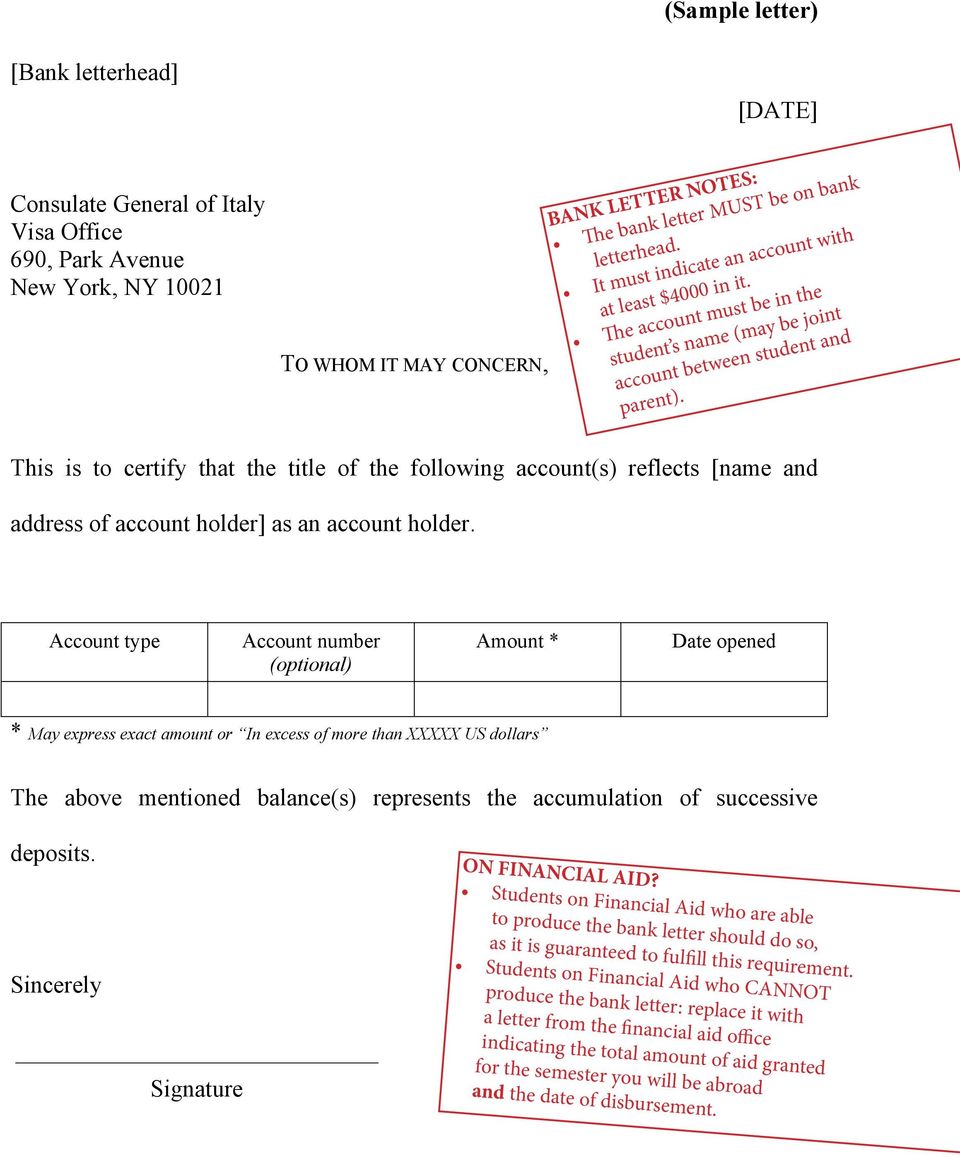 This is to certify that the title of the following account(s) reflects [name and address of account holder] as an account holder.