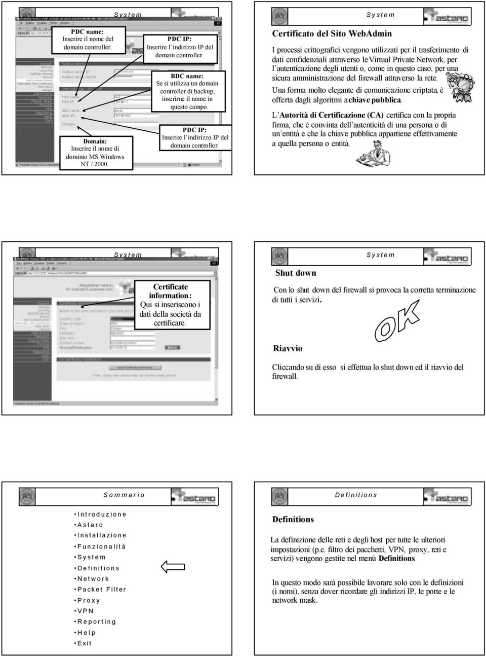 Certificato del Sito WebAdmin I processi crittografici vengono utilizzati per il trasferimento di dati confidenziali attraverso levirtual Private, per l autenticazione degli utenti o, come in questo