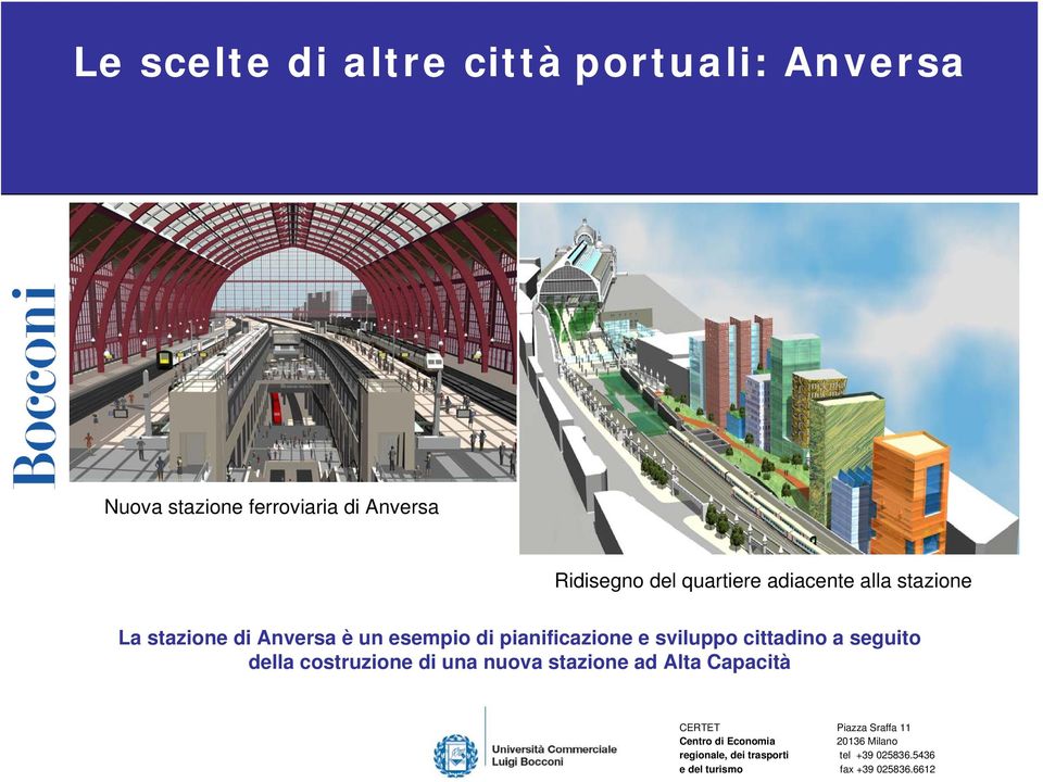 stazione La stazione di Anversa è un esempio di pianificazione e