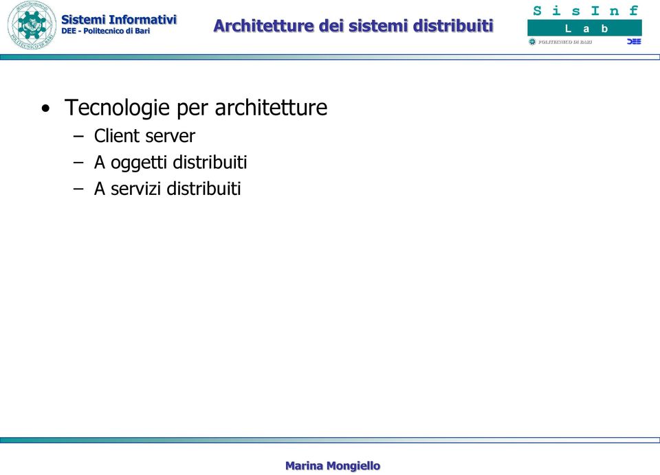 architetture Client server A