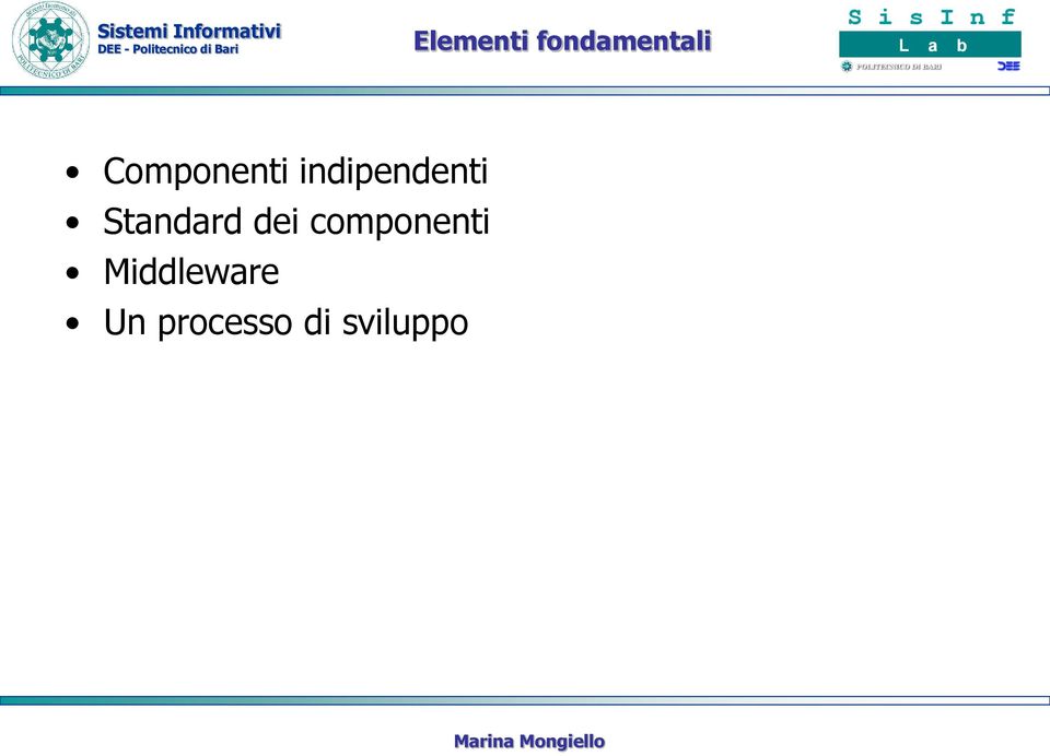 Standard dei componenti