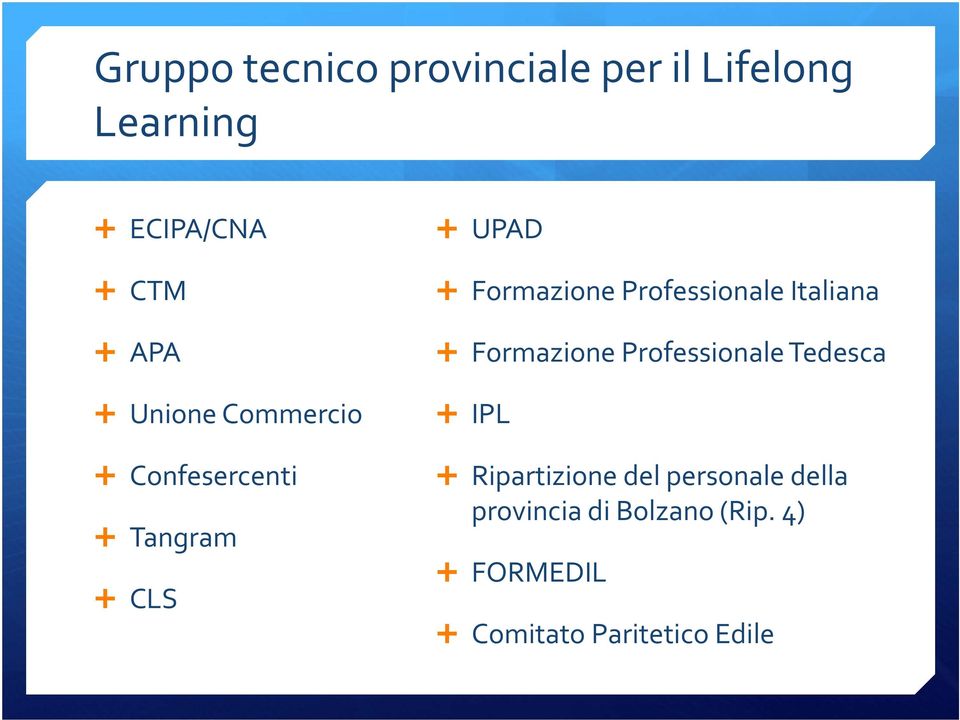 Professionale Italiana Formazione Professionale Tedesca IPL