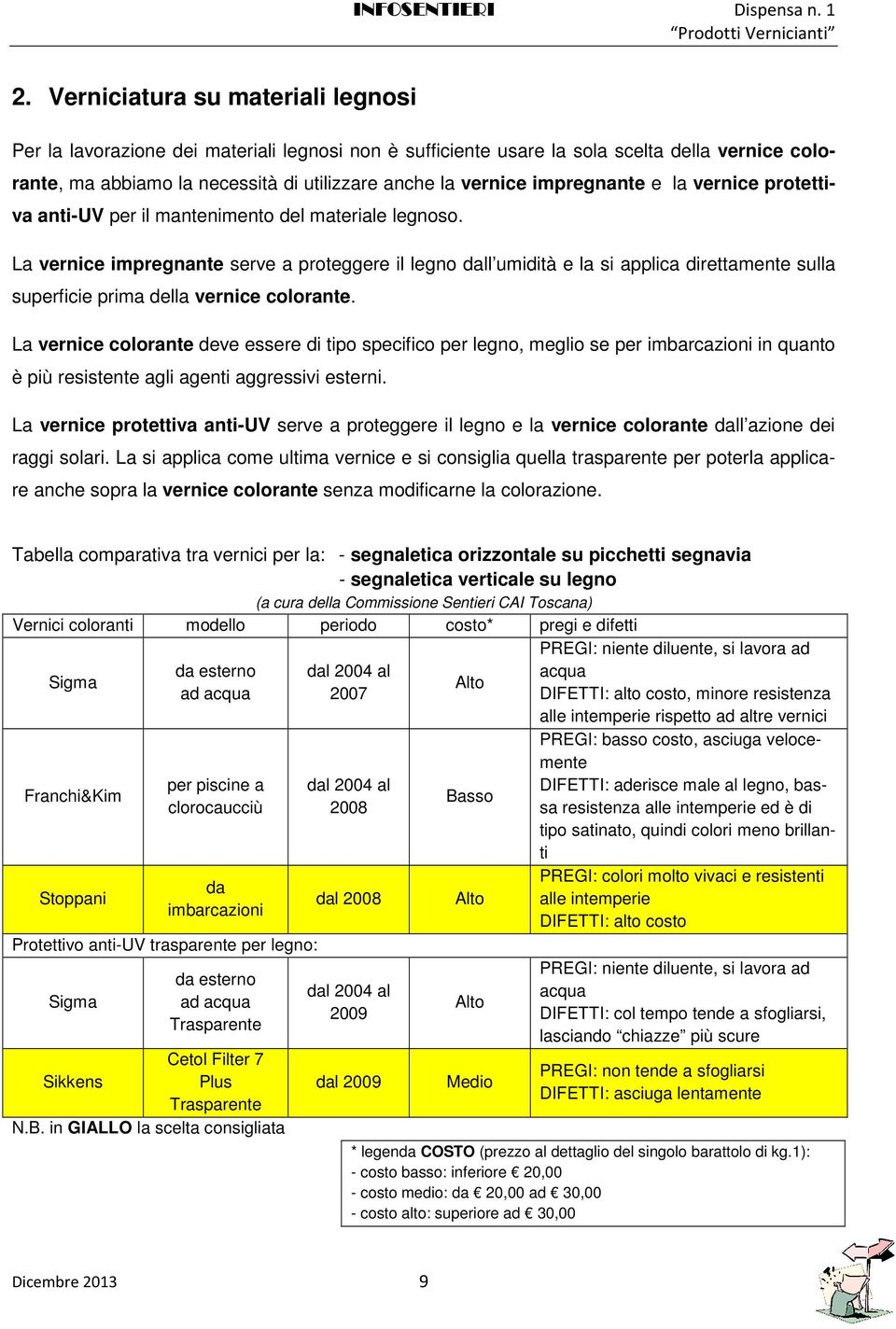 La vernice impregnante serve a proteggere il legno dall umidità e la si applica direttamente sulla superficie prima della vernice colorante.