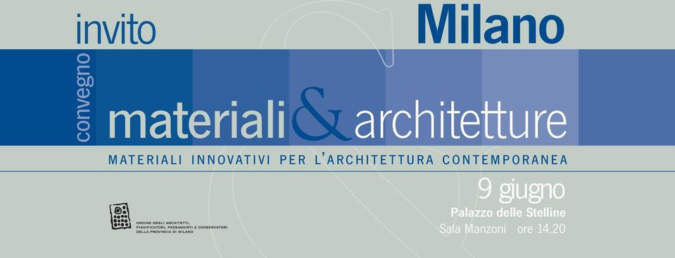 INNOVATIVI PER L ARCHITETTURA