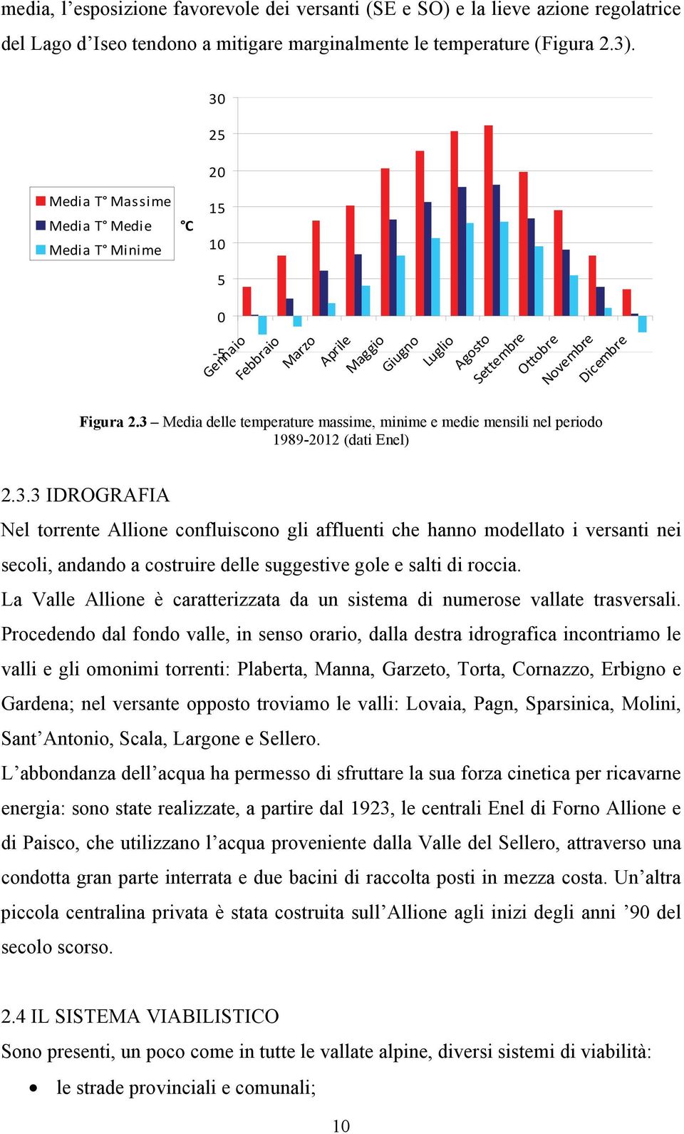 La Valle Allione è caratterizzata da un sistema di numerose vallate trasversali.