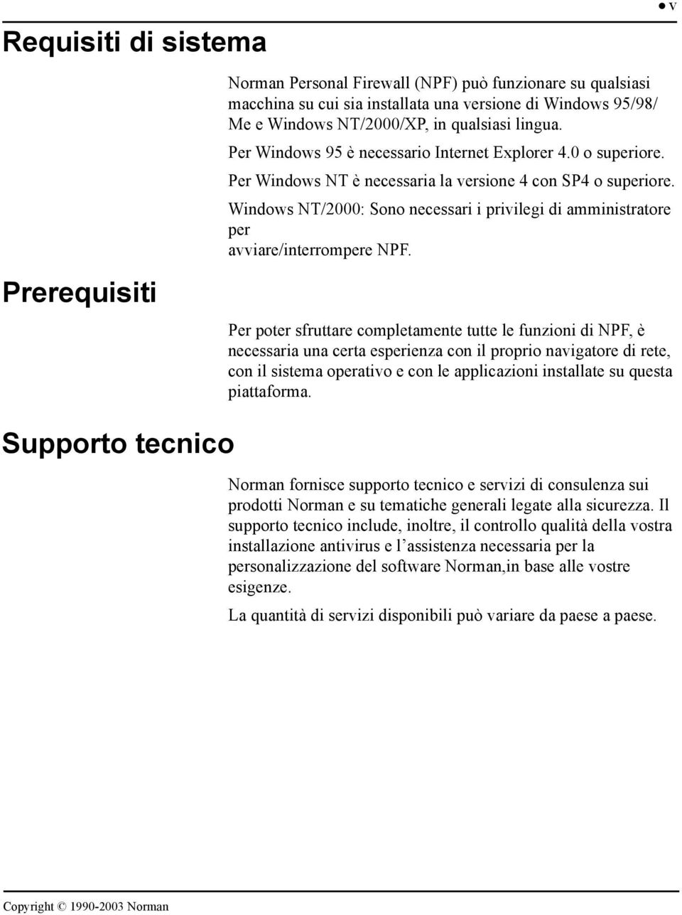 Per Windows 95 è necessario Internet Explorer 4.0 o superiore. Per Windows NT è necessaria la versione 4 con SP4 o superiore.