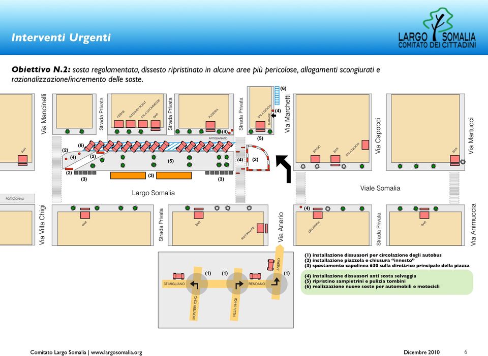 KEBAB NTERNET PONT SALA SCOMMESSE PZZERA ARTGANATO BNGO ROTAZONAL Largo Somalia Viale Somalia RSTORANTE GELATERA STMGLANO RENDANO ANERO (1) (1) (1) (1) installazione dissuasori per