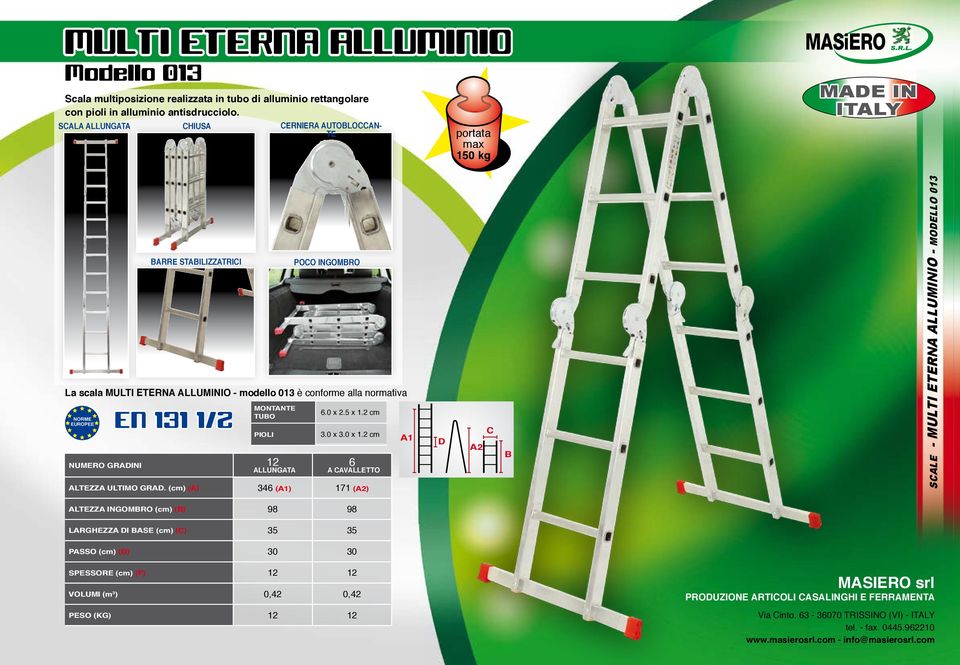 EN 131 1/2 TUO PIOLI NUMERO GRINI 12 LLUNGT 6.0 x 2.5 x 1.2 cm 3.0 x 3.0 x 1.2 cm 6 VLLETTO LTEZZ ULTIMO GR.