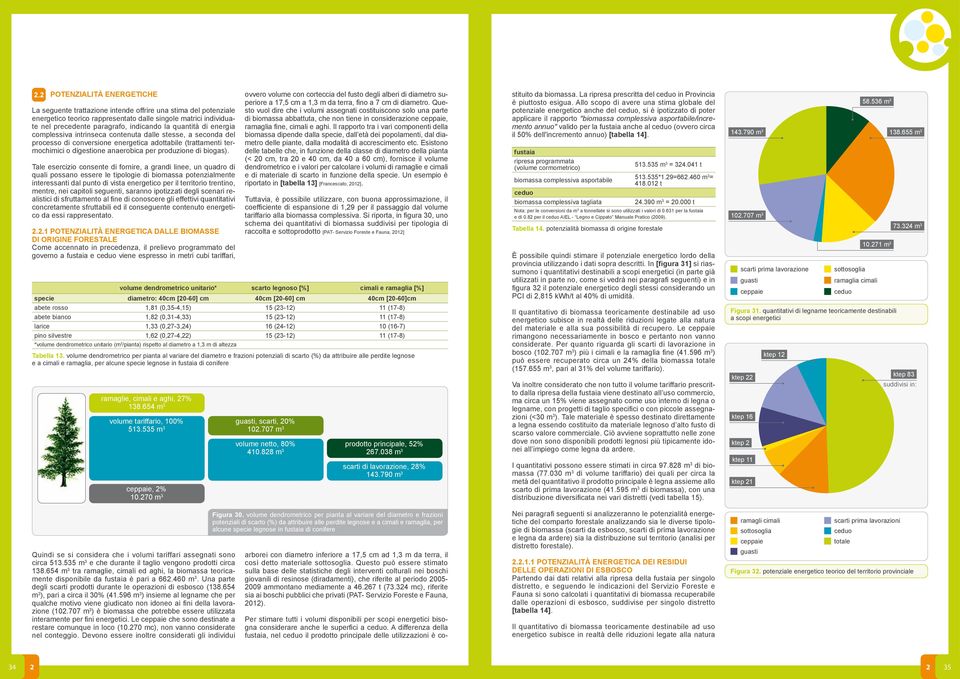 complessiva intrinseca contenuta dalle stesse, a seconda del processo di conversione energetica adottabile (trattamenti termochimici o digestione anaerobica per produzione di biogas).