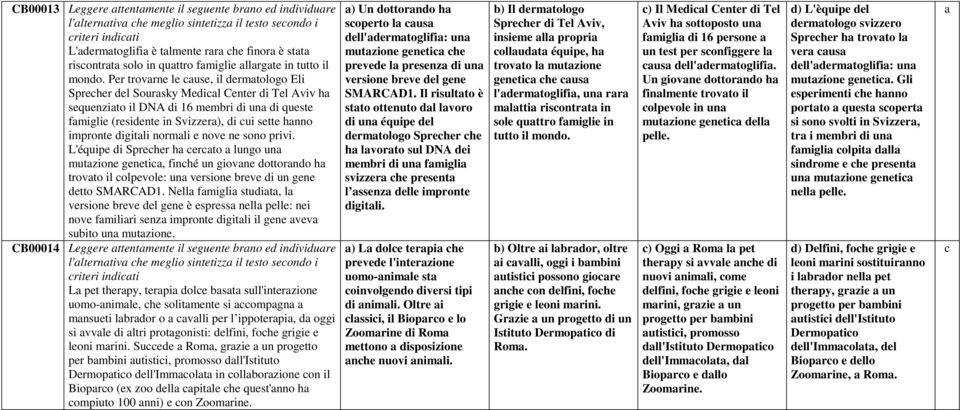 impronte digitali normali e nove ne sono privi.