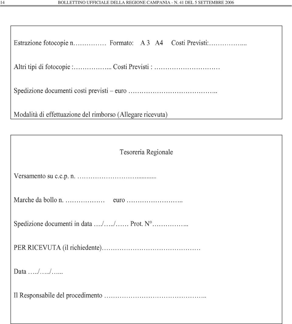 REGIONE CAMPANIA -