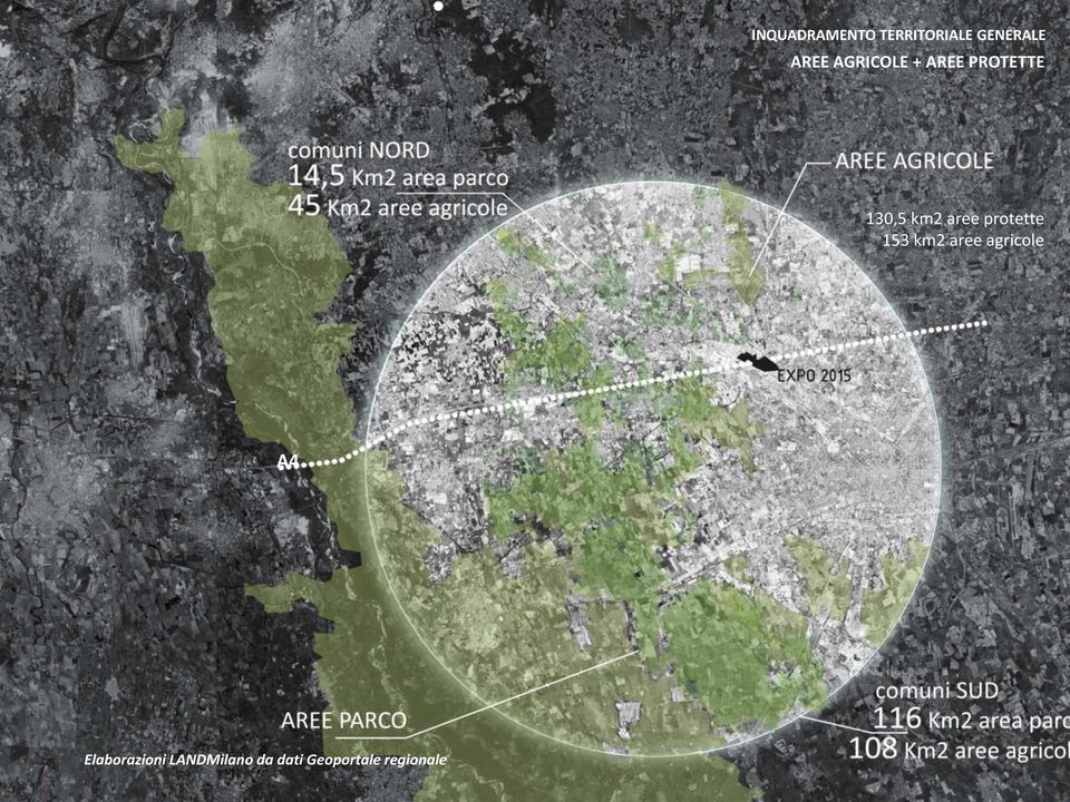 protette 153 km2 aree agricole A4