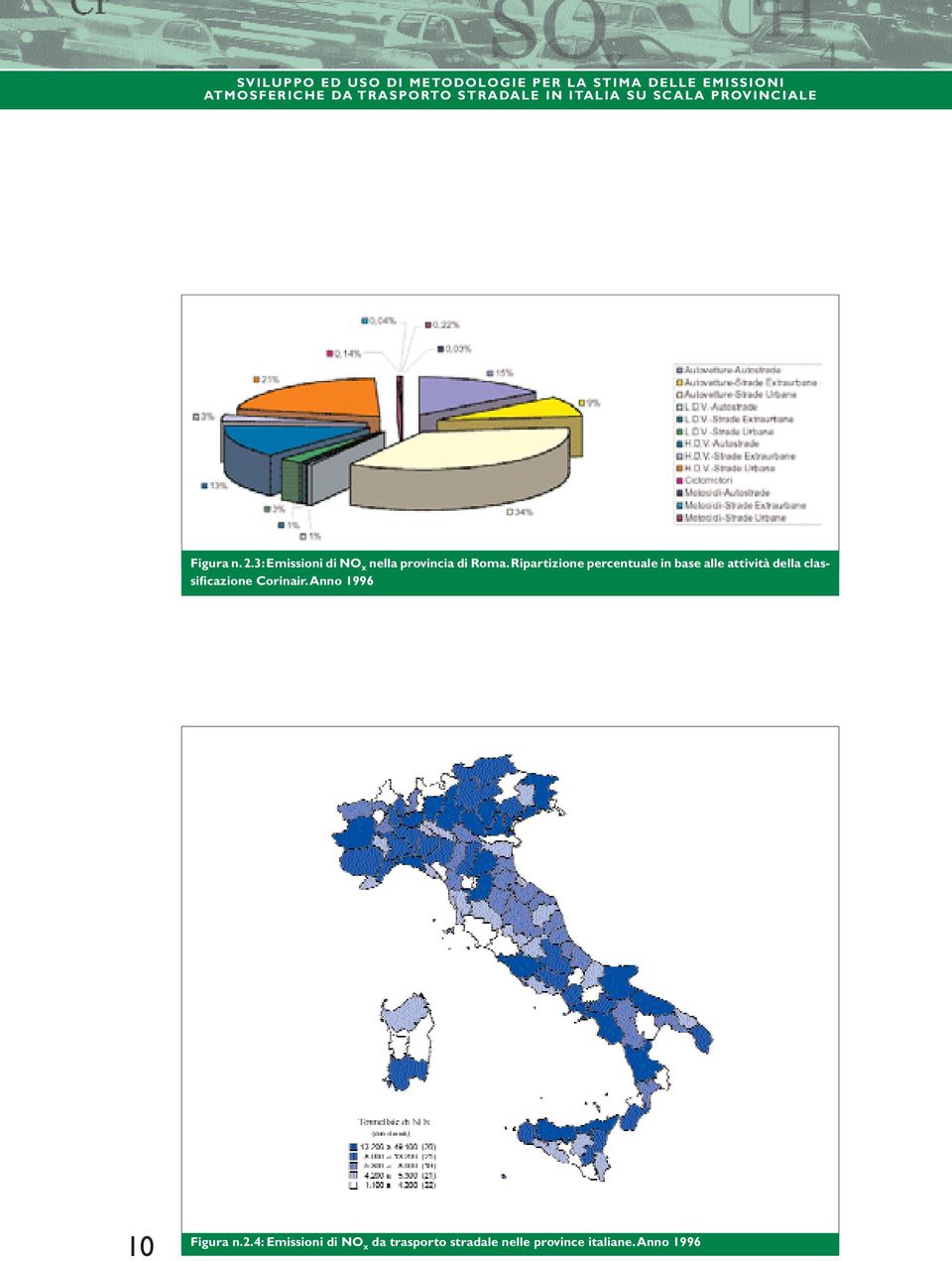 3:emissioni di NO x nella provincia di Roma.